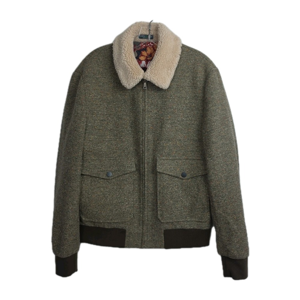 Paisley & Gray Slimfit Full-zip Jacket Women's M Tan Collared Pockets